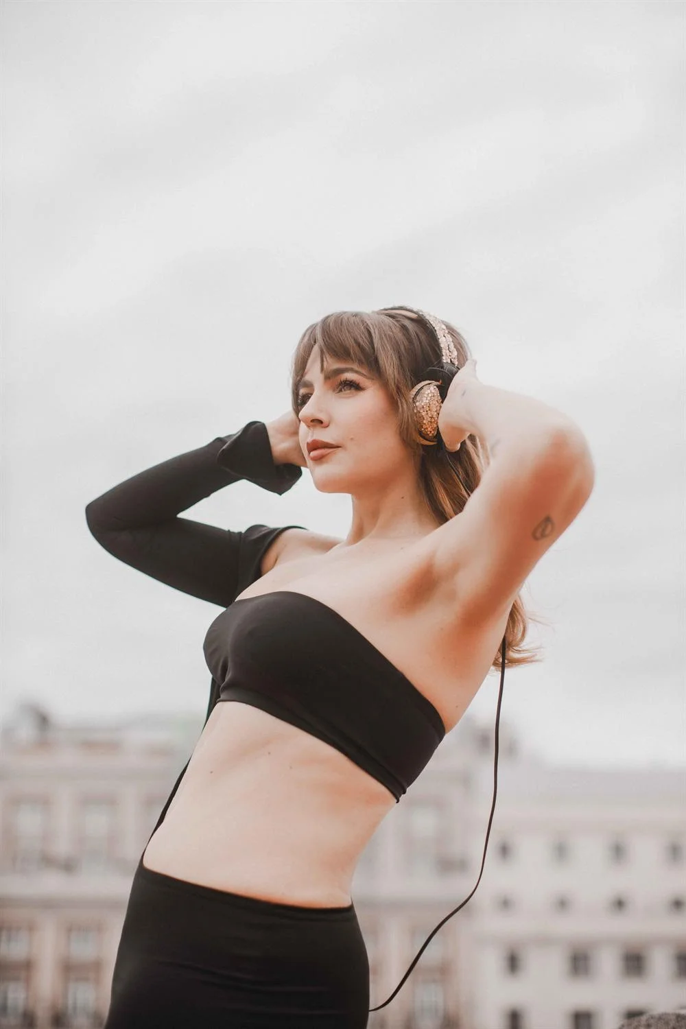 Luceral performing as a DJ